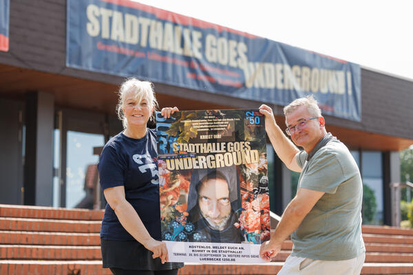 Bild vergrößern: Stadthalle goes underground: Mario und Linda