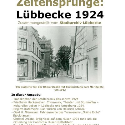 Bild vergr&ouml;&szlig;ern: Titelseite Zeitenspr�nge 1924