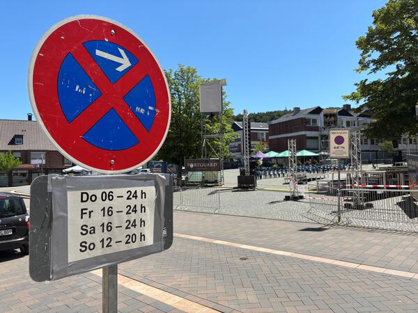 Stadt-Theater-Spektakel: Parkverbote am Marktplatz