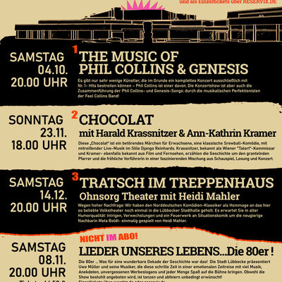 Bild vergrößern: Programm Stadthalle Herbst 2025