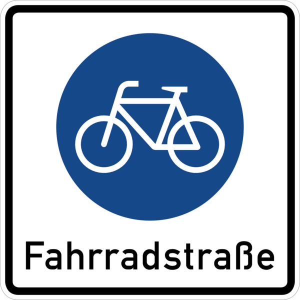 Bild vergr&ouml;&szlig;ern: Verkehrszeichen 244.1: Fahrradstra�e