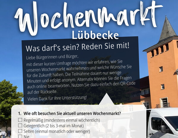 Bild vergr&ouml;&szlig;ern: Umfrage zum L�bbecker Wochenmarkt